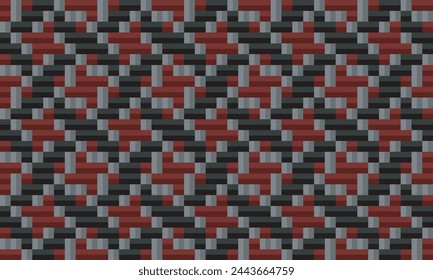 Seamless traditional woven pattern called Anyaman
