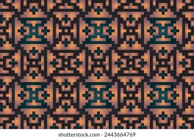 Seamless traditional woven pattern called Anyaman
