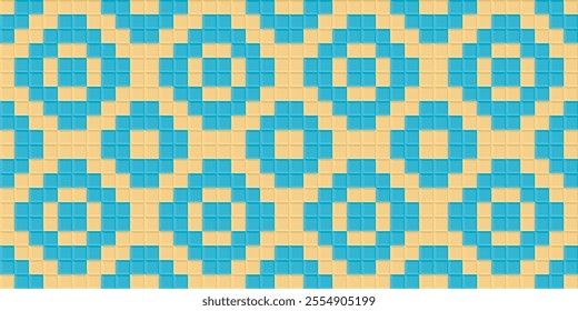 Seamless traditional woven pattern called Anyaman
