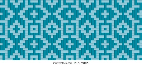 Seamless traditional woven pattern called Anyaman
