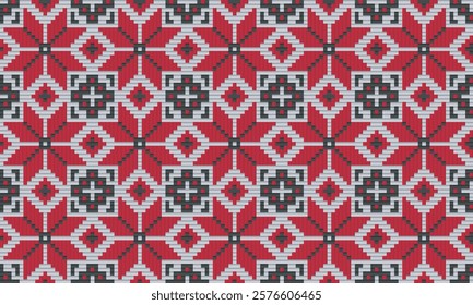 Seamless traditional woven pattern called Anyaman
