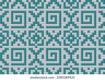 seamless traditional woven pattern called Anyaman