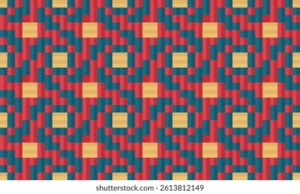 seamless traditional woven pattern called Anyaman