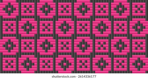 seamless traditional woven pattern called Anyaman
