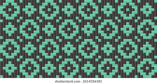 seamless traditional woven pattern called Anyaman
