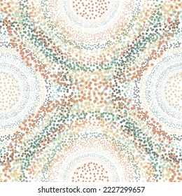 Seamless Transparent Circles Background - Vector (No Transparencies in eps) Colorful Fish Scale Seamless Pattern