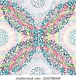 Cercles Harmonieux et transparents Arrière-Plan - Image Vectorielle (Pas de transparents en eps) Motif rétro harmonieux avec cercles