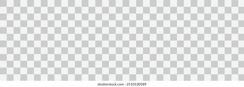 Seamless transparent pattern background, vector checkerboard simulation alpha channel png transparency texture. White and black checkered pattern. Empty template