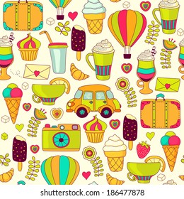 Seamless travel background 