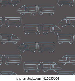 Seamless travel pattern. Train pattern