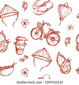 Seamless travel pattern withhand