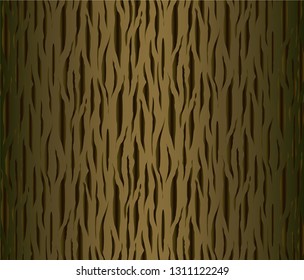 Seamless tree bark texture. Endless wooden background for web page fill or graphic design. Oak or maple vector pattern