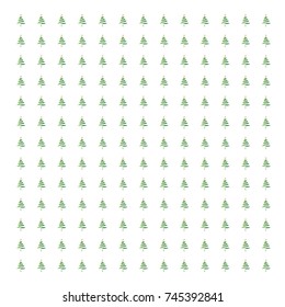 Seamless Tree holiday Season Pattern. Gift Wrapping.