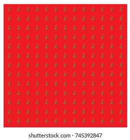 Seamless Tree holiday Season Pattern. Gift Wrapping.