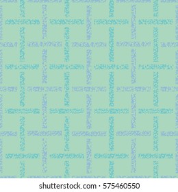 Seamless trellis patten. Light blue vector background. Abstract seamless pattern pastel crayons. Red and turquoise   Paper Weave. Light blue geometric, geo, seamless background.