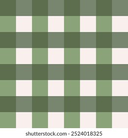Tendência contínua verde gingham xadrez tecido textura, quadrado verde padrão design, tecido textura verde ilustração vetor repetir fundo
