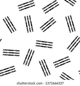 Seamless trendy abstract Memphis pattern. Black and white textures, simple design. Vector illustration. Applicable for backgrounds, wrapping paper, textile concepts.