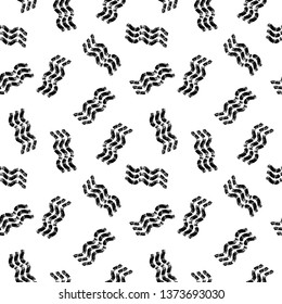 Seamless trendy abstract Memphis pattern. Black and white textures, simple design. Vector illustration. Applicable for backgrounds, wrapping paper, textile concepts.