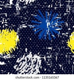 Seamless trendy decoration pattern. Shabby design textile.