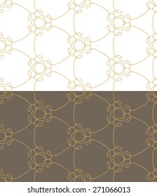 Seamless trendy mono line pattern, Vector illustration