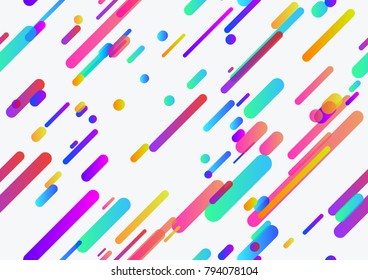 Seamless trendy neon lines pattern seamless background template. Vector illustration