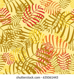 Seamless Trendy Pattern design with leafs