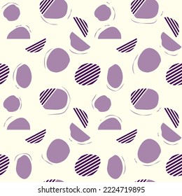 Decoración moderna y de diseño sin inconvenientes. Abstracto vectorial plantilla mínima para papel envoltorio, textil, postal