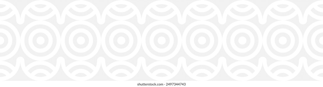 Seamless trendy pattern of stripes and diamonds, geometric white shapes for textiles and wallpaper. Abstract panoramic pattern on a gray background for a New Year or wedding cover or card.