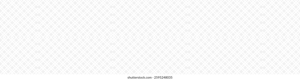 Seamless trendy pattern of stripes and diamonds, geometric white shapes for textiles and wallpaper. Abstract panoramic pattern on a gray background for a New Year or wedding cover or card.