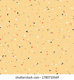 Seamless trendy stone terrazzo texture. Hand-drawn repeatable pattern design in pastel colours. Surface pattern design for web and print use. Ideal for fabric and wrapping paper. Beautiful concrete.