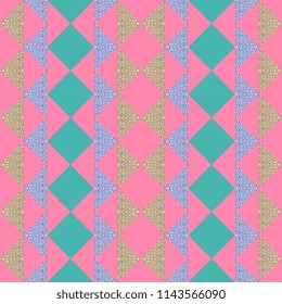 Seamless trendy triangle memphis abstract pattern. Good design for scarf, hijab, and blanket.