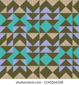 Seamless trendy triangle memphis abstract pattern. Good design for scarf, hijab, and blanket.