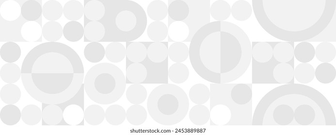 Fondo blanco de moda sin costura para textiles o cubiertas. Mosaico con textura gris de Formas geométricas, Plantilla para Web intro.	