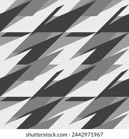 Seamless triangle background. Overlapping triangle pattern.Seamless abstract geometric pattern.Wallpaper background.Gray tone fabric pattern illustration.Fabric pattern background.product illustration