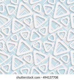Diseño Triangular sin problemas. Patrón de mosaico futurista. 3 quinquies Elegante Fondo Geométrico Mínimo. Resumen de fondos de escritorio de la cuadrícula blanca y azul