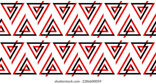 Seamless triangle geometric background. Abstract vector Illustration. Simple graphic design. Pattern for textile printing, packaging