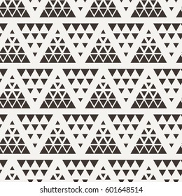 Seamless Triangle Halftone Gradient Pattern. Geometric Abstract Background