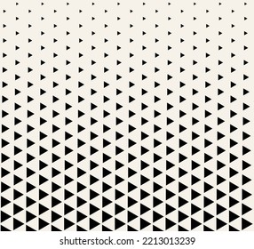 Seamless triangle halftone pattern background