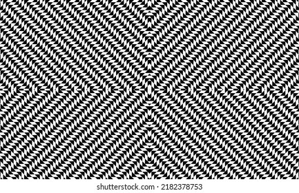 Patrón de motivos triangulares sin inconvenientes. Patrón de motivos para el ornato o la decoración para el interior, exterior, alfombra, textiles, ropa, seda, mosaico, plástico, papel, envuelto, tapiz, etc. Vector 