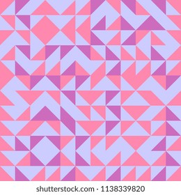 Seamless triangle pattern abstract background with geometric texture memphis pastel trendy.