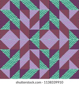 Seamless triangle pattern abstract background with geometric texture memphis pastel trendy.