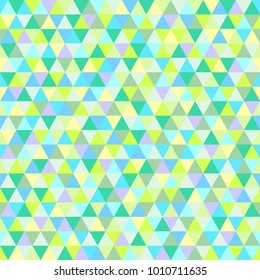 Seamless triangle pattern. Abstract geometric wallpaper of the surface. Cute background. Pretty colors. Print for polygraphy, posters, t-shirts and textiles. Beautiful texture. Doodle for design