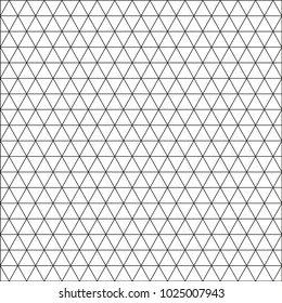 Seamless triangle pattern. Abstract geometric wallpaper of the surface. Simple background. Print for polygraphy, posters, t-shirts and textiles. Doodle for design. Black and white wallpaper