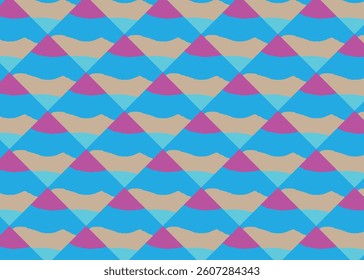 Seamless triangle pattern. Abstract geometric wallpaper of the surface. Tiled background. Light colors.