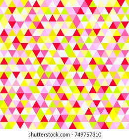 Seamless triangle pattern. Abstract geometric wallpaper of the surface. Cute background. Bright colors. Print for polygraphy, posters, t-shirts and textiles. Beautiful texture. Doodle for design
