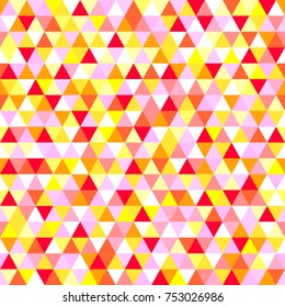Seamless triangle pattern. Abstract geometric wallpaper of the surface. Cute background. Bright colors. Print for polygraphy, posters, t-shirts and textiles. Beautiful texture. Doodle for design