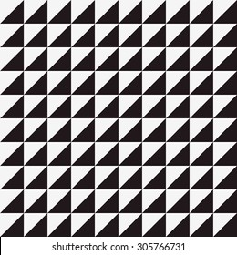 Seamless triangle  pattern background with black and white