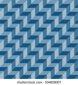 Seamless triangle pattern background with blue tone.blue ornament vector