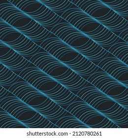 Seamless triangle pattern. Background wallpaper image of a triangle. Black background. Interesting motif, Polygon image. Digital paper design, textile printing, Vector