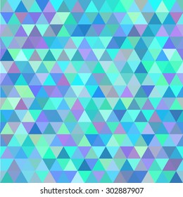 seamless triangle pattern in blue gamma